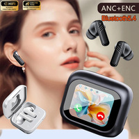 Full In Touch Screen Headphone  Wireless InEar ENC Earbuds Bluetooth5.4 ANC E18 Pro Noise Cancelling Earphone With Mic New