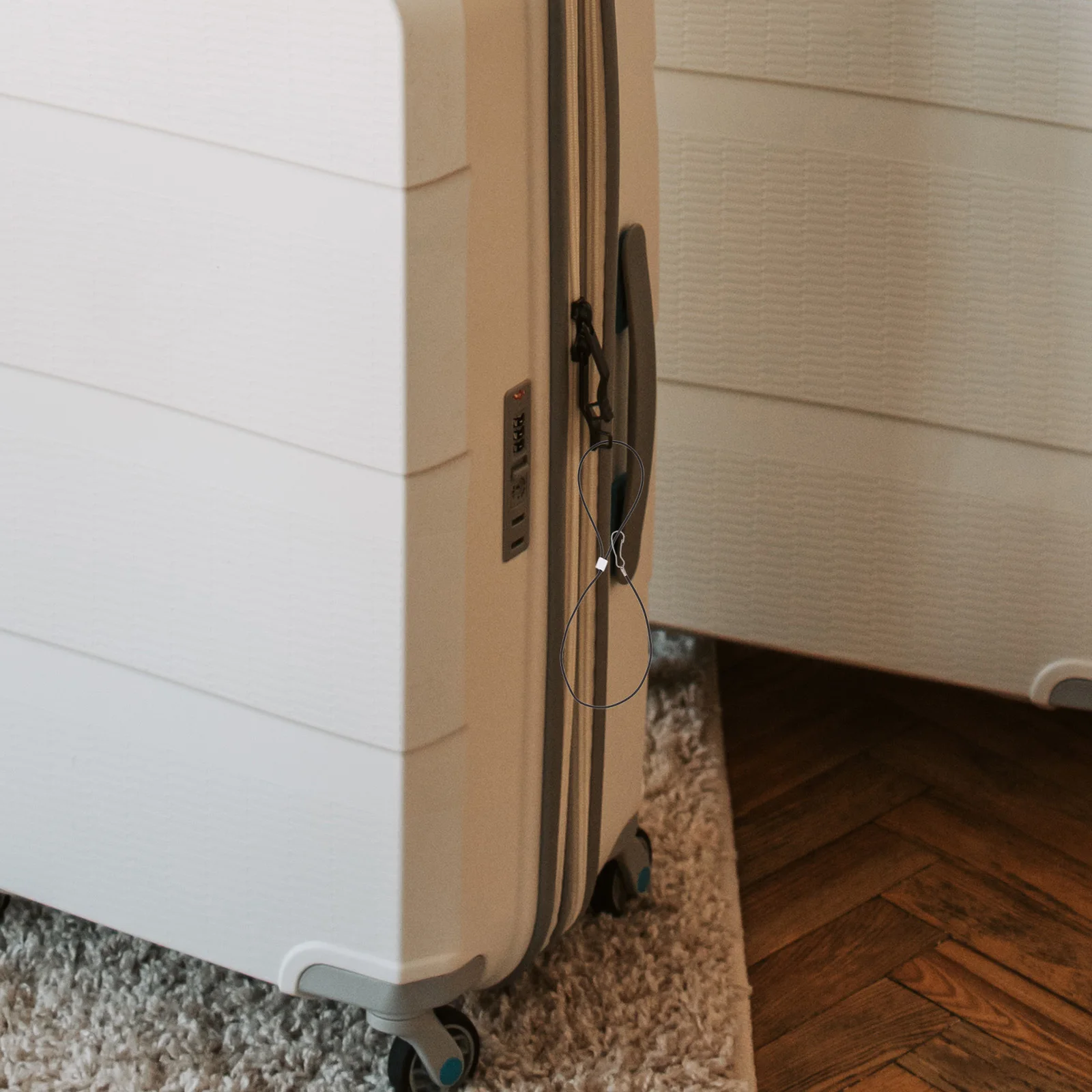 

10pcs Stainless Wire Rope Heavy Duty Cable For Luggage Tags Gate Support Cable Kit Keychains Travel Outdoor Use Loop Cord