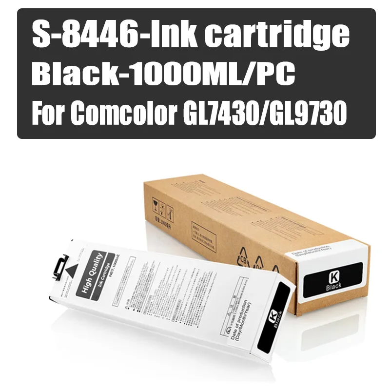 

for Riso S-9730 S-8446 S-8447 S-8448 S-8449 Compatible Ink Cartridge For Riso Comcolor GL7430/GL9730 Printe 1000ML Ink Cartridge