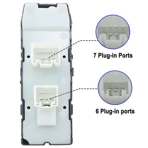 Imagen 2 del producto Reemplazo de interruptor de ventana 56040691AD para Dodge Caliber, Jeep, Compass Patriot 2007, 2008, 2009-2010, 56040691AB