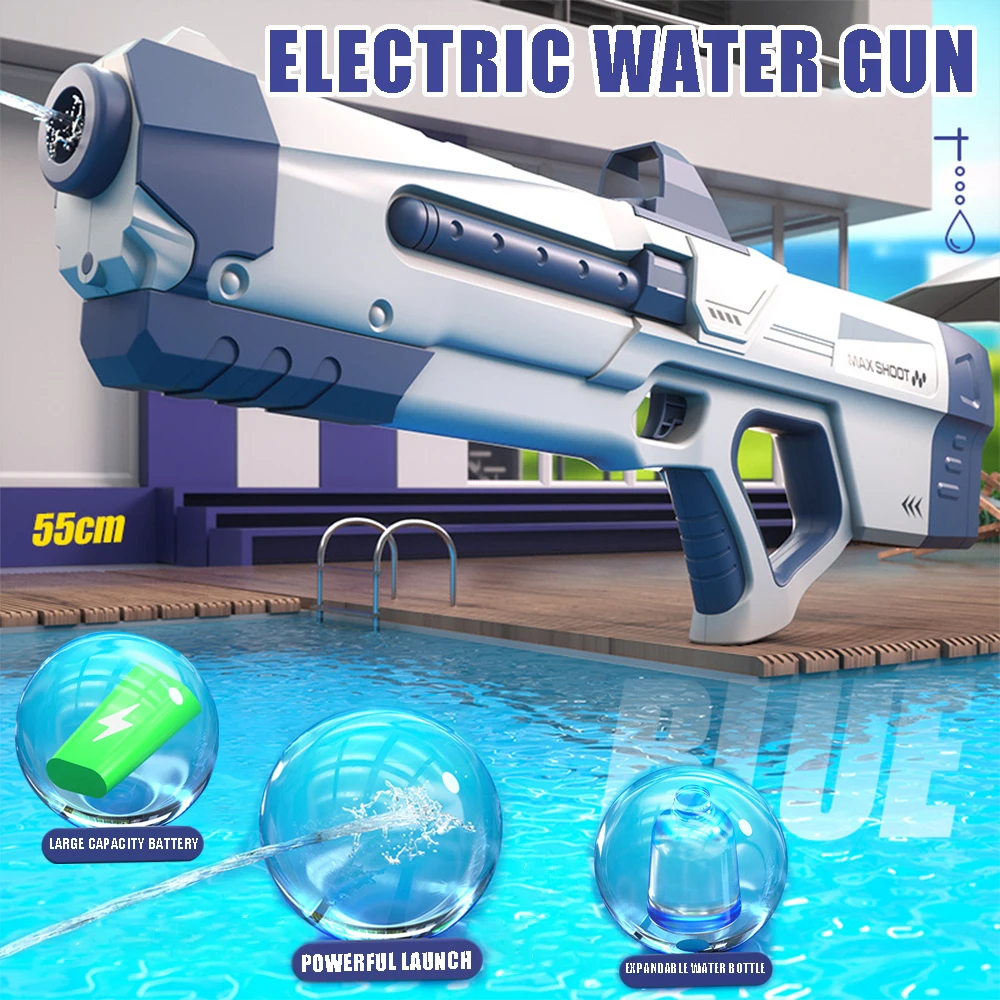 

Electric Water Guns for Adults Kids Automatic Water Gun with Waterproof Design 25-32Ft Shooting Range Battery Powered Squirt Gun