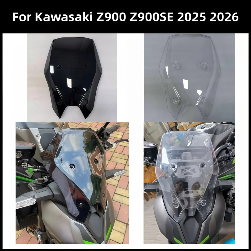 Motorcycle windshield front windshield wind deflector front fairing For Kawasaki Z900 Z 900 SE Z900SE 2025 2026