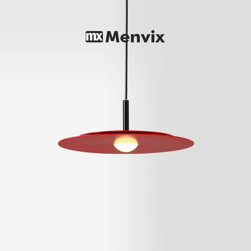 Menvix Modern Personality Hanging Lamp Flying Saucer Home Decor Red Designer Dining Table Bar Living Room UFO Pendant Lights