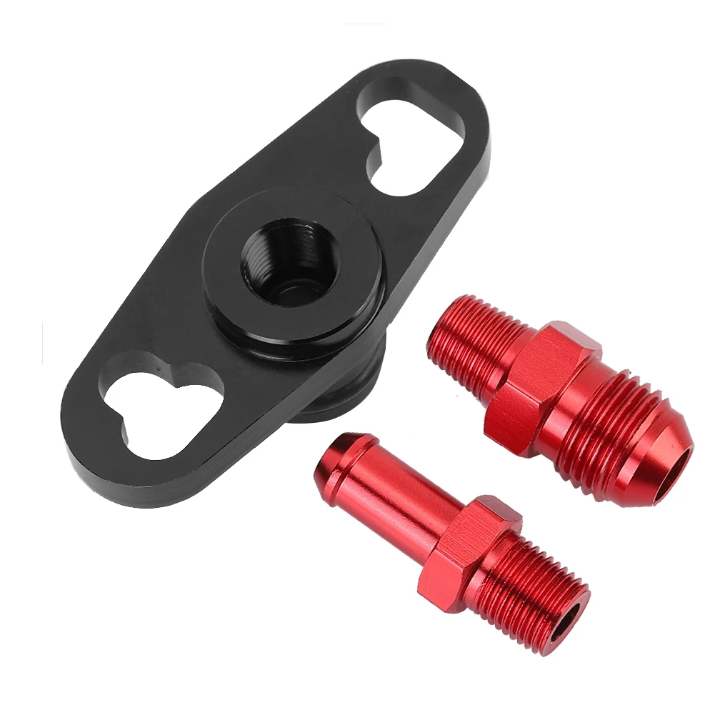 Fuel Regulator Adapter Car Fuel Rail Pressure Regulator Adapter with Fitting Replacement Fit for  Fuel Rail Adapter