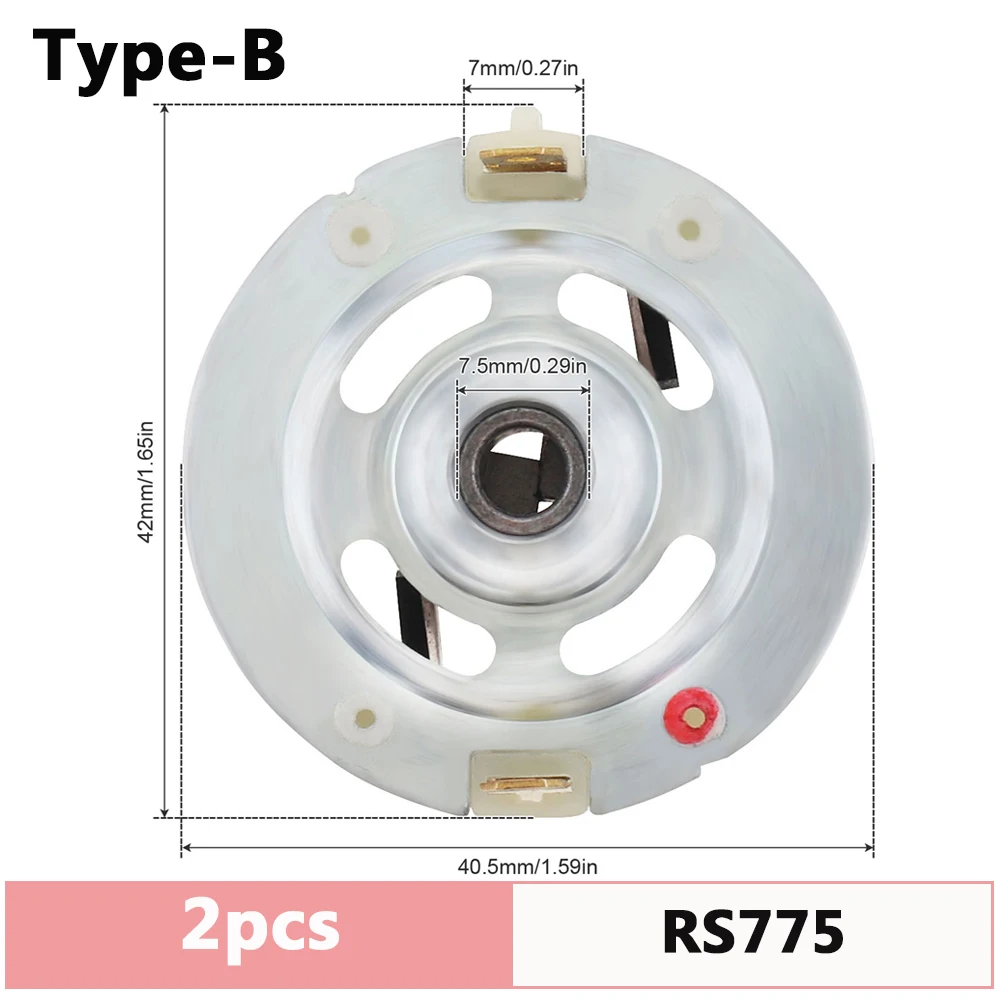 2 pezzi RS550 RS380 RS775 portaspazzole in carbone per motore DC per trapano elettrico/cacciavite elettrico con strumenti motore spazzola in rame