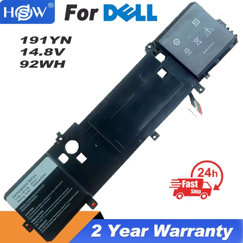 191YN Laptop Battery For DELL Alienware 15 R1 15 R2 ALW15ED-1828 ALW15CD-1718 ALW15ER-3718 2F3W1 14.8V 92WH Notebook