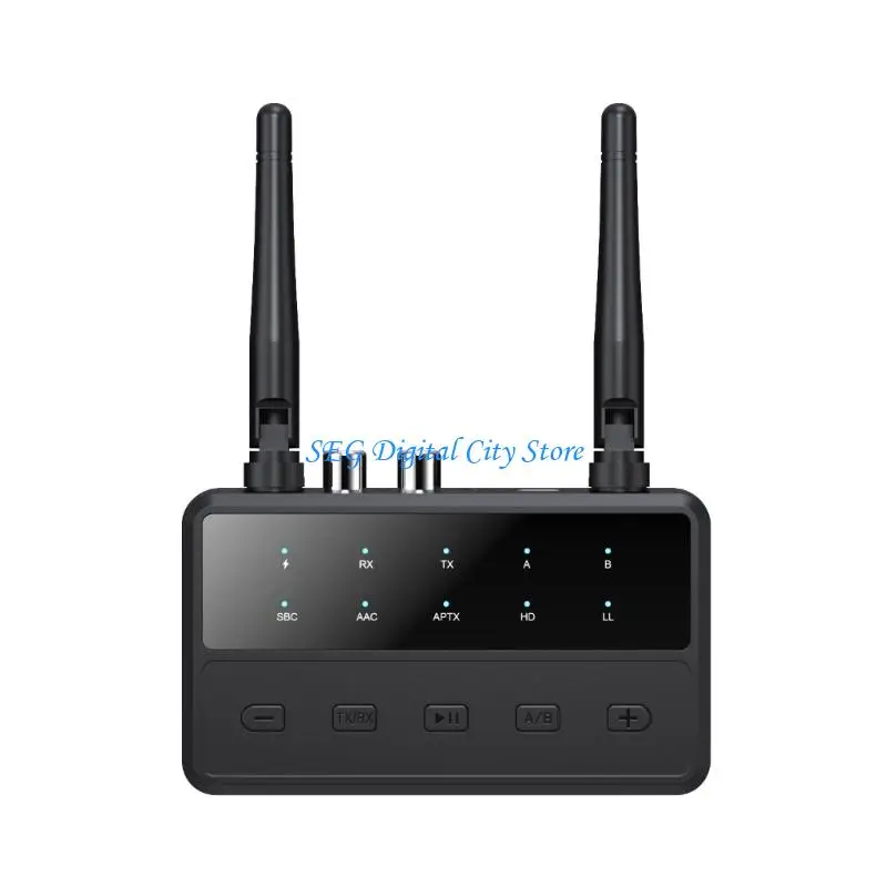 

U75B ABS Bluetooth-compatible Adapters 2 in 1 Double Antennas Wireless Transmitters Optimized for Electronics