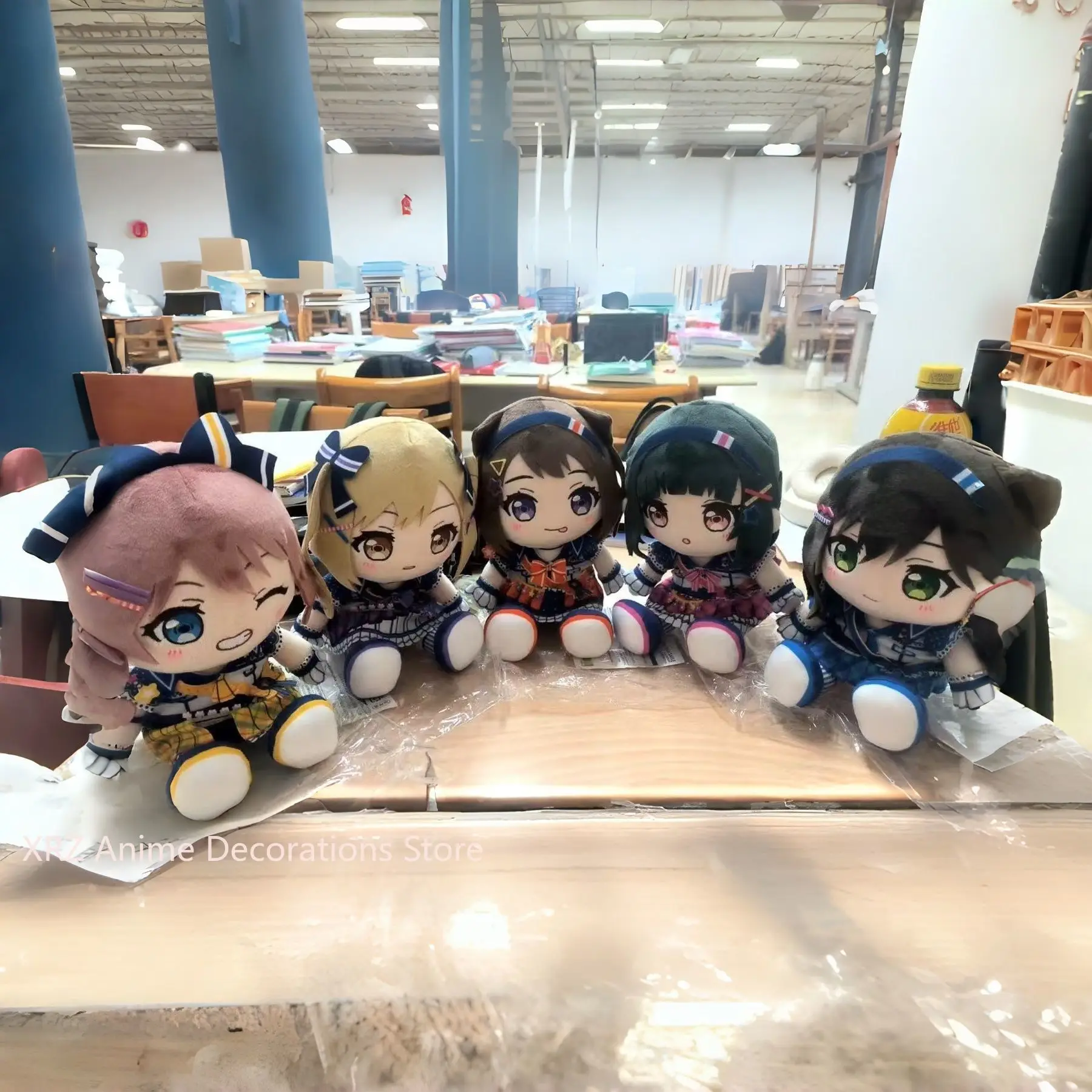 ¡Sueño de BanG! Arisa Ichigaya Hanazono Tae Toyama Kasumi postura sentada felpa Cosplay figura bonita marioneta Prop regalo de cumpleaños