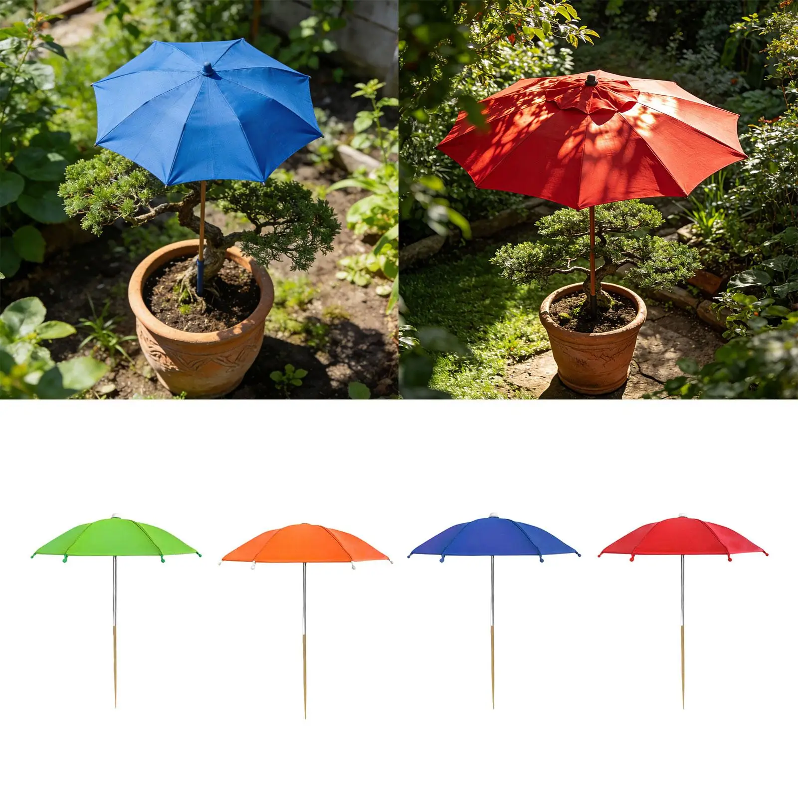 Patio Plant Umbrella with Sturdy Steel Frame Sun Block Shade Cover Parasol for Outdoor Flowers and Vegetable Beds Patio Plant Umbrella with Sturdy Steel Frame Sun Block Shade Cover Parasol for Outdoor Flowers and Vegetable Beds