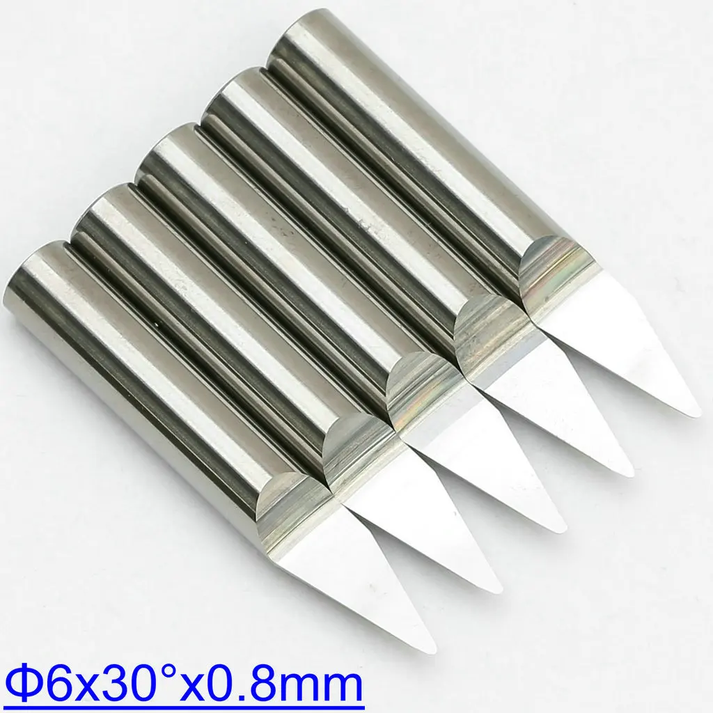 Ball Nose V-Shape Metal Engraving Tools Tungsten Steel Solid Carbide CNC Router Bits Milling Cutters Carving Steel Aluminum Iron