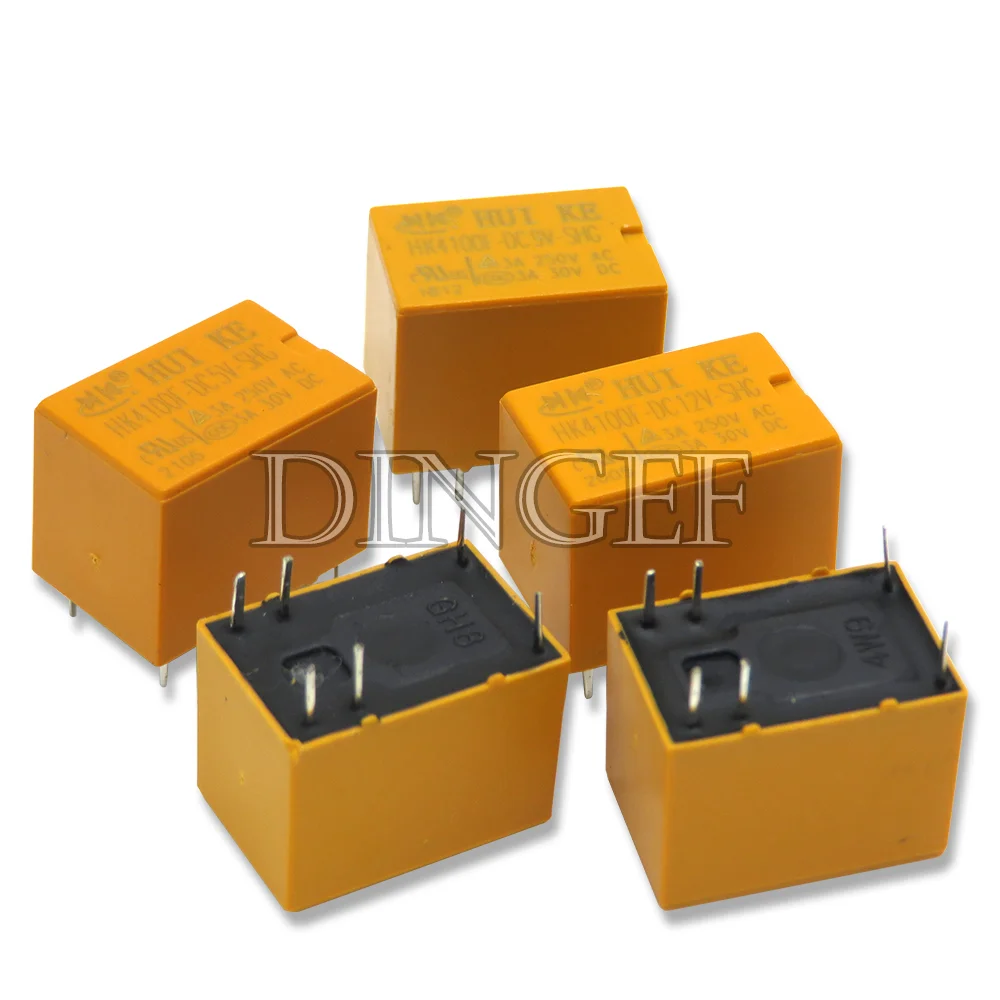 Relay HK4100F-DC12V-SHG HK4100F-DC5V-SHG 6 pin 3A 3V / 5V / 9V / 12V / 24V HK4100F-DC24V-SHG HK4100F-DC3V-SHG