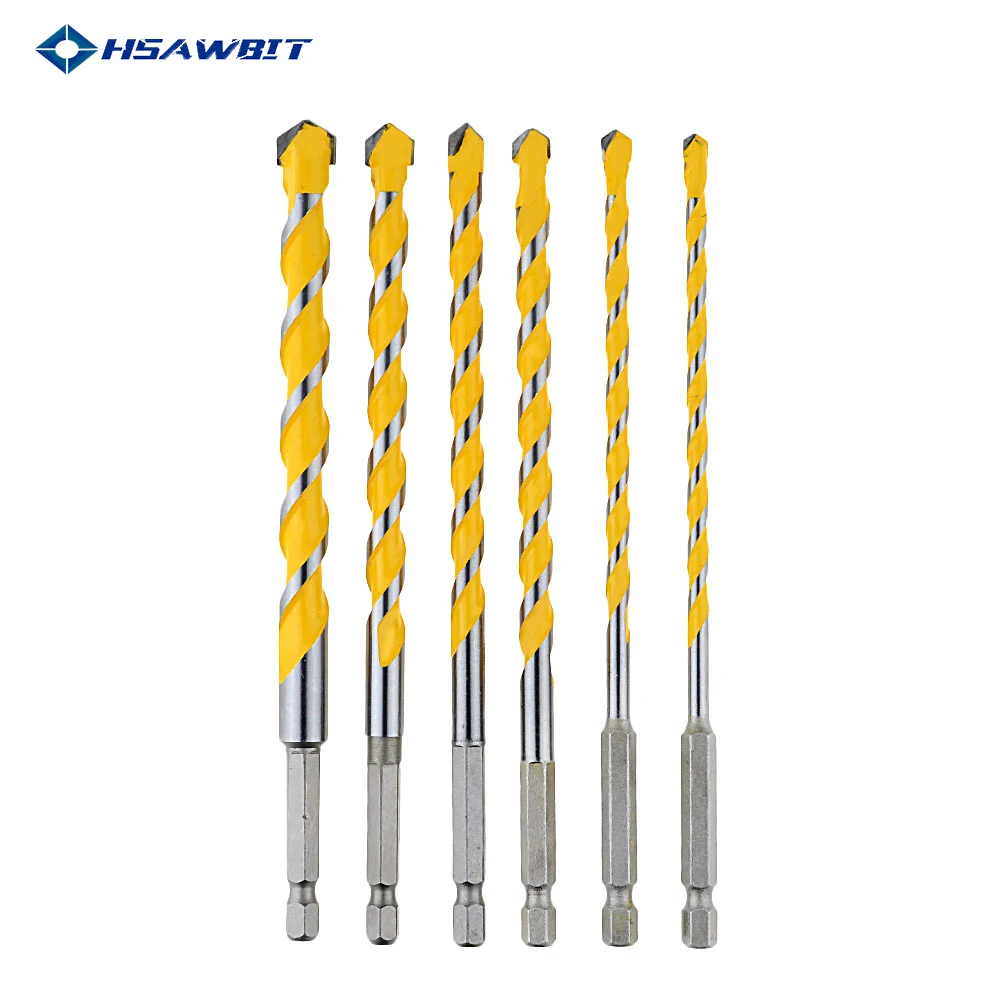 5-12mm Hex Shank 160mm Tungsten Carbide Multi-Function Drill Bits Hole Saw For Brick Concrete Soft Tile Wood Metal