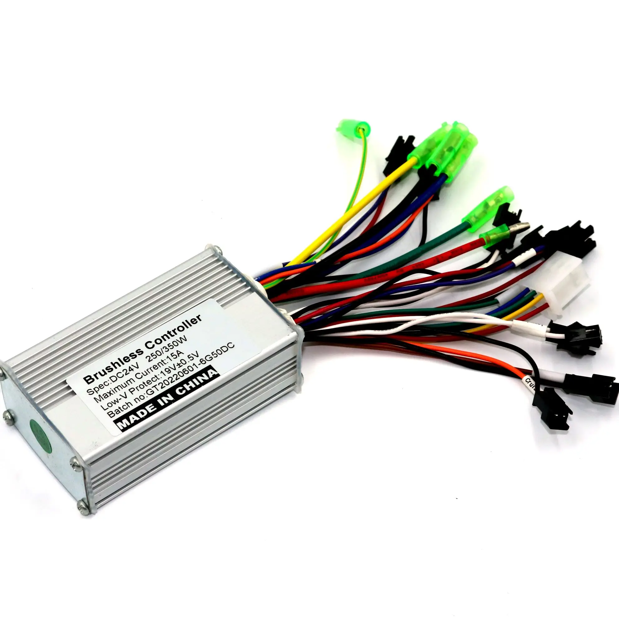 GREENTIME 24V 250W Brushless DC motor controller E-bike controller dual mode sensor/sensorless bldc motor driver