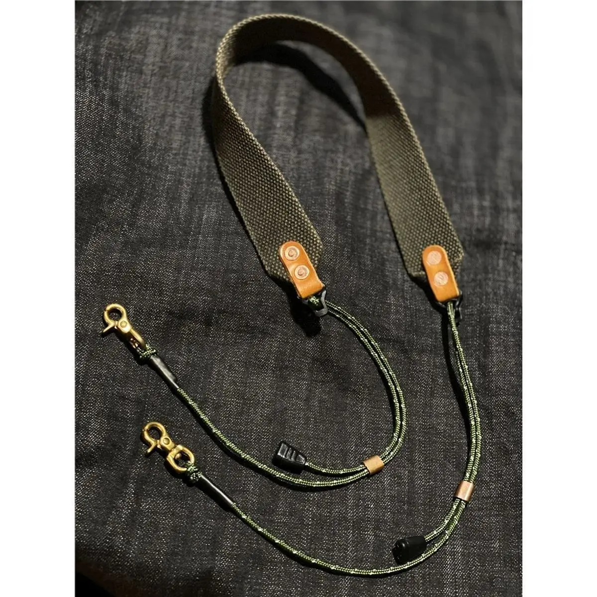 Handmade vintage mountain-style washed and distressed shoulder strap and accessory DIY accessory messenger bag strap