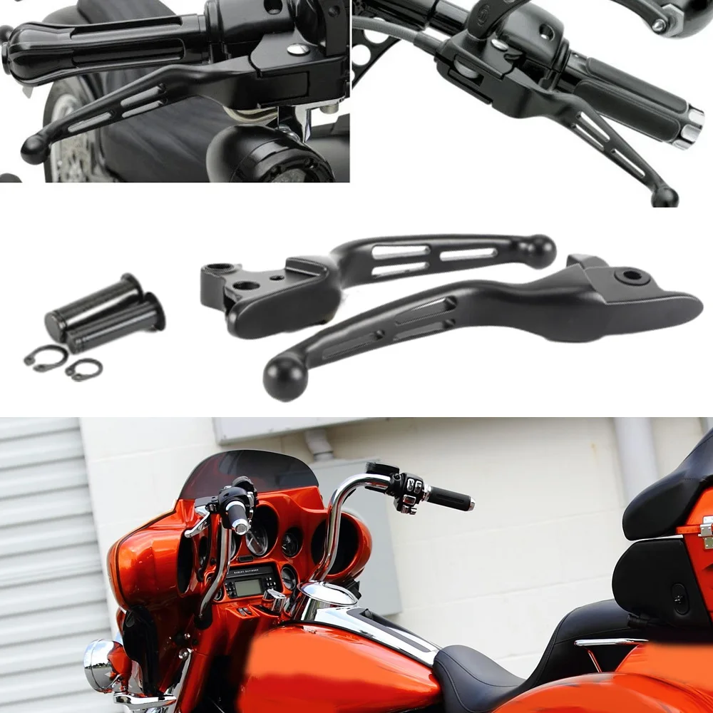 

2pcs For Harley-Davidson Touring and Trike Electra Glide Classic FLHTC 2008-2013 Long Brake Clutch Hand Levers Left and Right