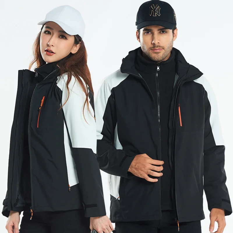 

Мужская зимняя куртка, женские водонепроницаемые куртки, индивидуальная Настройка, Мужская Утепленная Лыжная куртка с принтом логотипа