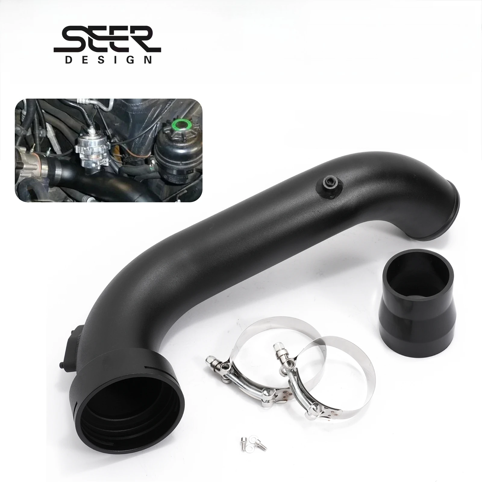 

For 2011-12 BMW N55 135i 335i xDrive Aluminum Intake Turbo Charge Pipe Car Manifold Accessories Shipping from US