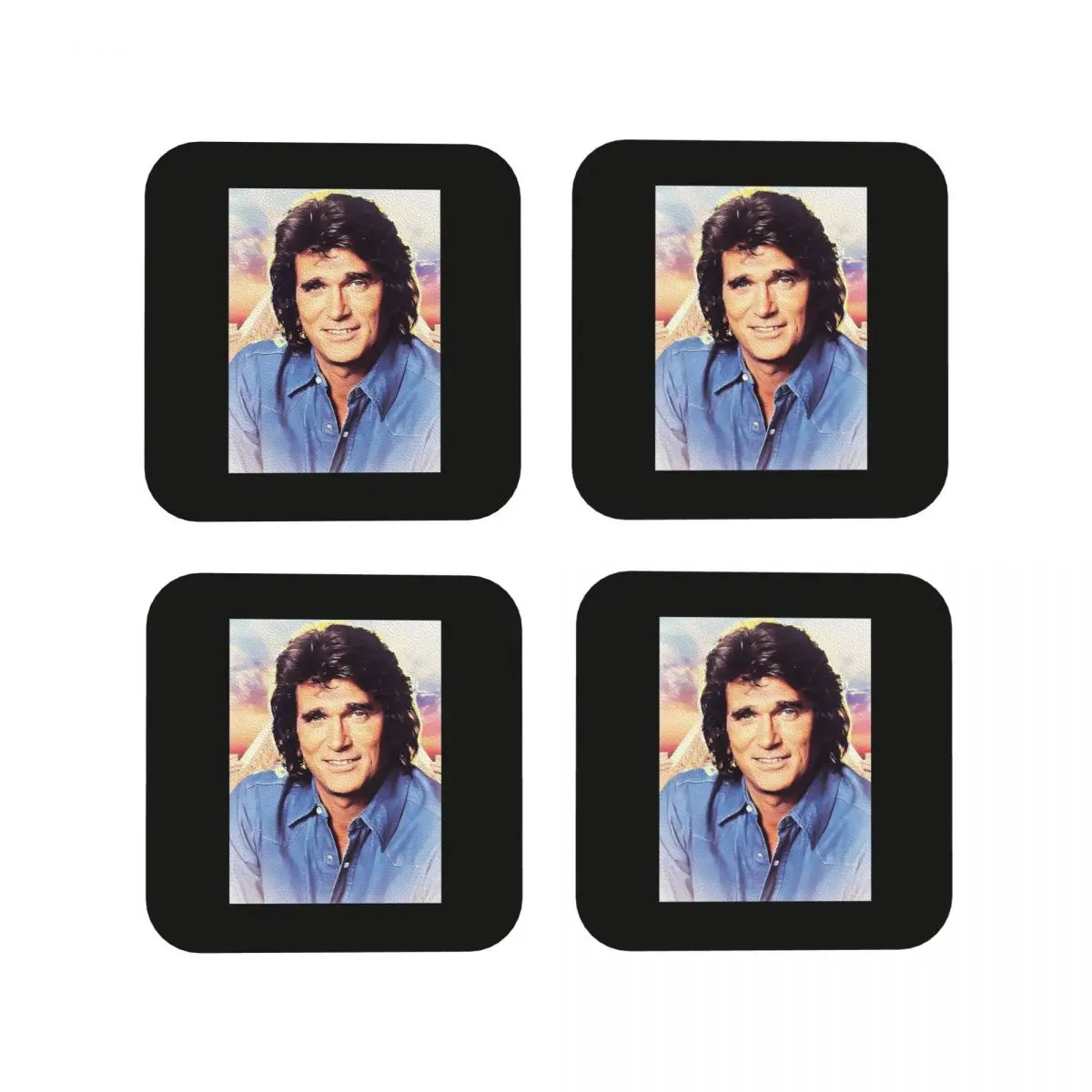 

Подставки Michael Landon, кухонные салфетки, нескользящие изоляционные коврики для чашек, кофейные коврики для декора, домашняя посуда, подушечки, набор из 4 шт.