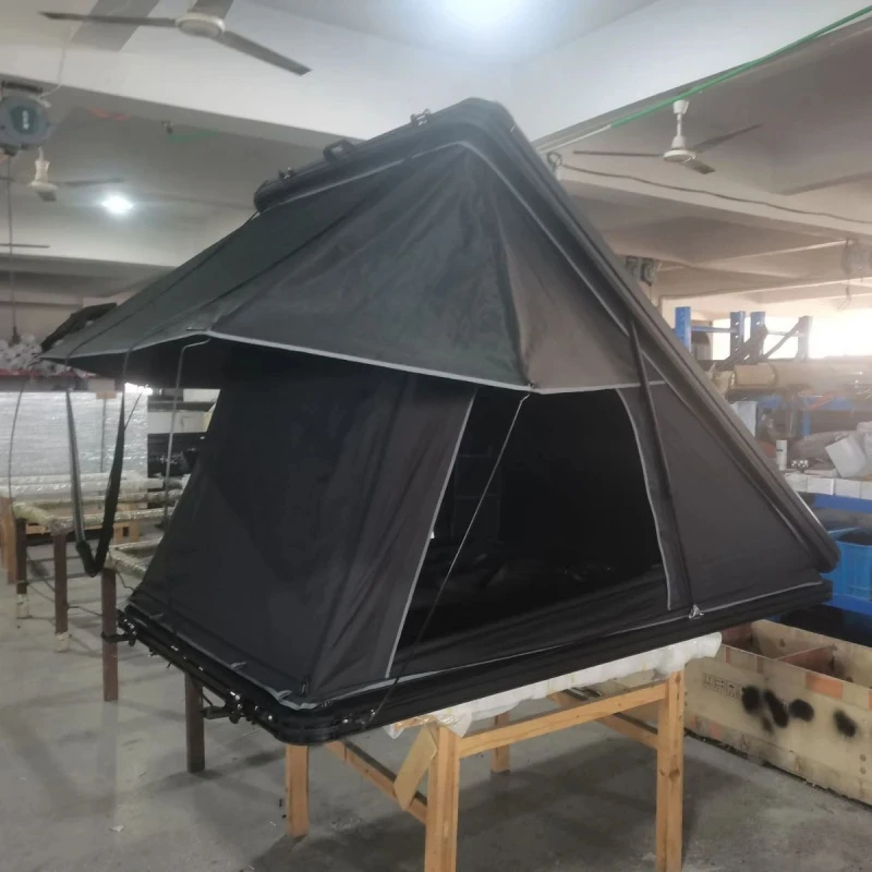 High Quality Quick Setup Pentagon Aluminum Alloy Hard Rooftop Tent 4WD Offroad Camping Accessories