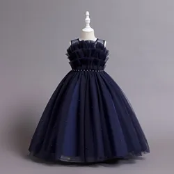 New Fashion Children's Girls' Summer Girls' Dress Girls Princess Middle Big Children's Dress Puffy Birthday Party Dress