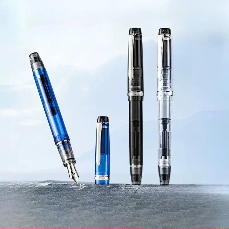 Birthday Gift Japan PILOT 92 Fountain Pen Custom Guest Transparent Piston Ink 14k Gold No.5 Pen Nib Practice Business Gift Box
