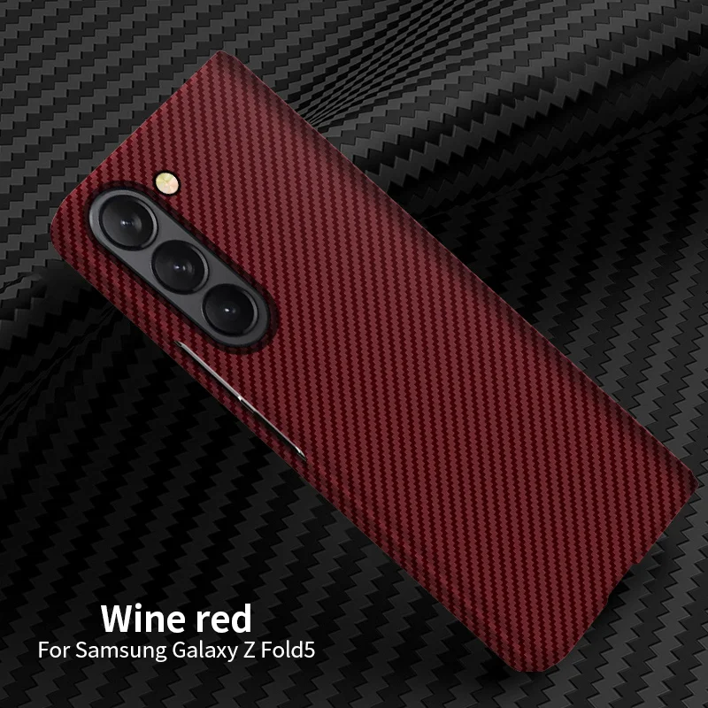 

For Samsung Galaxy Z Fold5 Case Hard Carbon Fiber Slim Skin Protective Back Cover Case For Samsung Z Fold5 Phone Shell