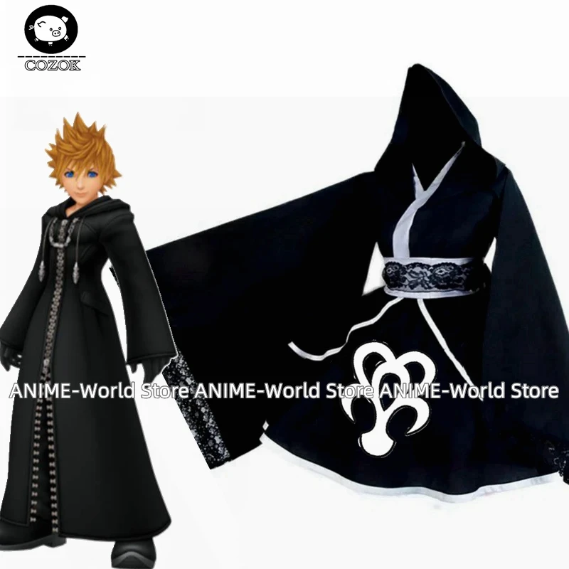 Disfraz de Cosplay de Anime Kingdom Hearts, organización de Kingdom Hearts, vestido tipo kimono Lolita hecho a medida para niñas, estilo de Halloween G