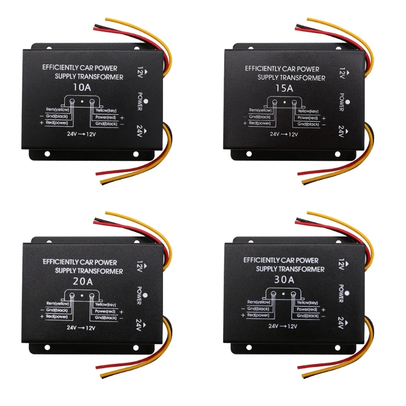 Riduttore di tensione per autobus ad alta potenza per auto da 24V a 12V con adattatore di alimentazione convertitore Step-Down di memoria Inverter