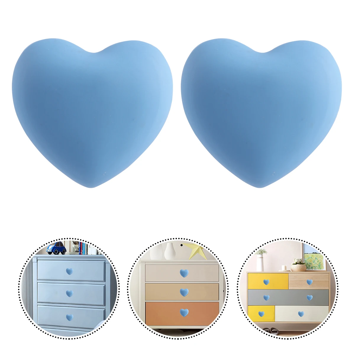 

4pcs Heart Shaped Handle Cartoon Pull Bar Adorable Cabinet Knob Creative Grip Drawer Furniture Wardrobe Bathroom Office Bar Ktv