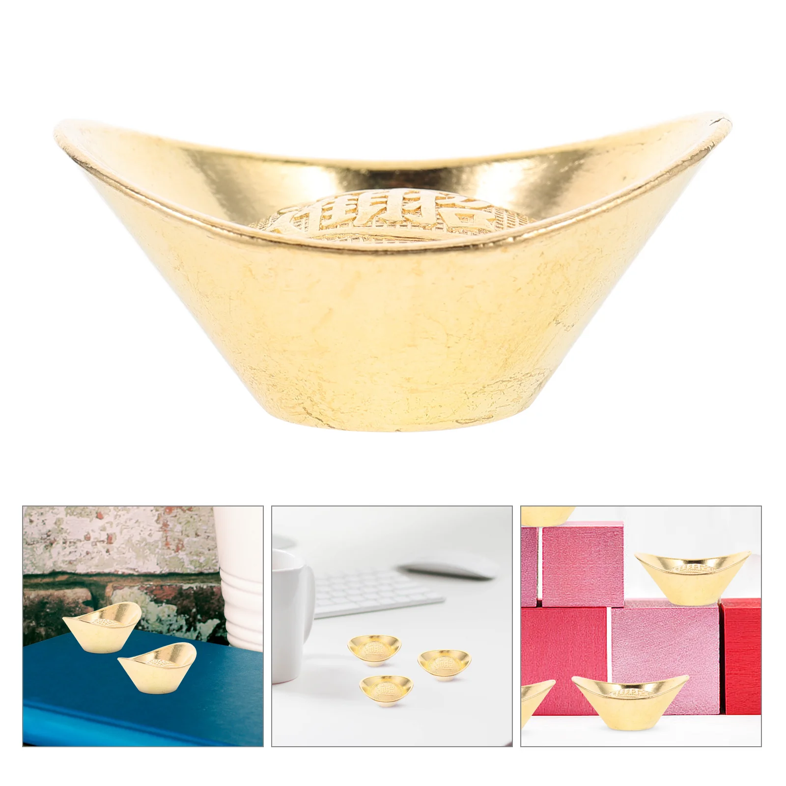 

5 Pcs Decorations Lucky Fortune Ornament Zinc Alloy Chinese Feng Shui Ancestral Money