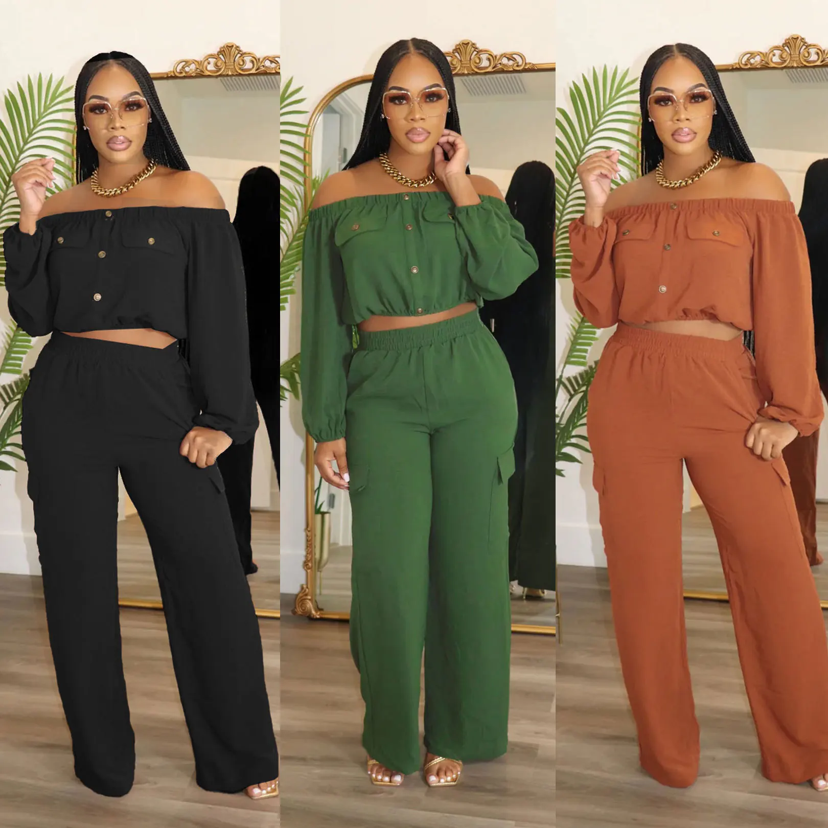 

2 piece sets women outfit pants sets two piece set for women fall clothes 2024 woman 2 pieces outfit set 2024 woman fall clothes