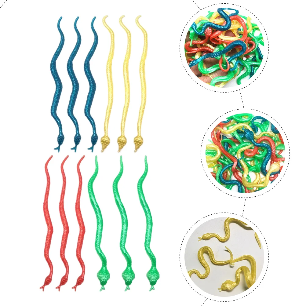 Mini jouets artificiels pour salle de salle, faux serpents, faveurs de fête pour enfants, 30 pièces