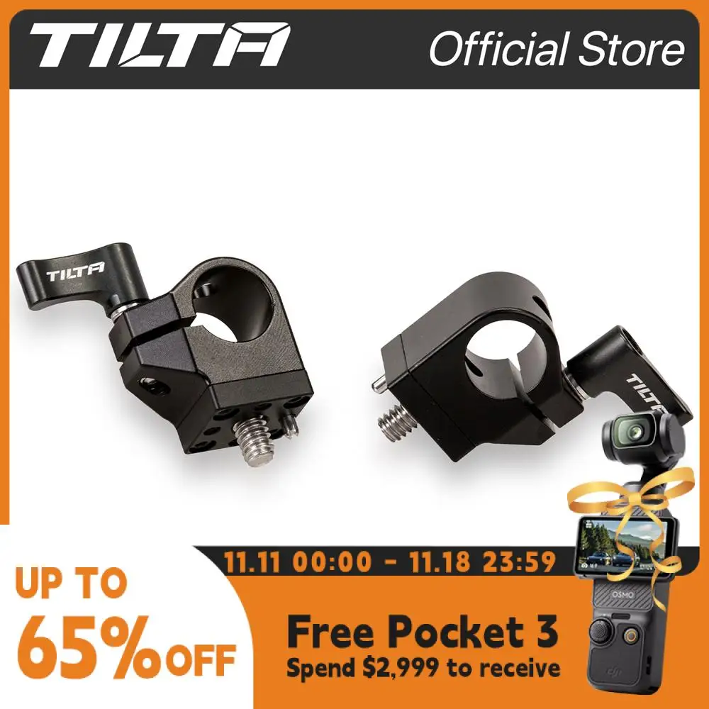 TILTA ES-T20-SRH 15mm Single Rod Holder for Sony FX6 (pair)