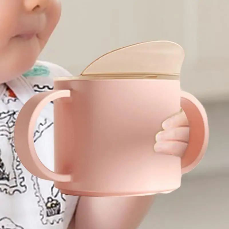 Gelas hisap bayi, cangkir latihan balita dengan pegangan miring 150ml botol cangkir minum balita untuk Sippy Cup