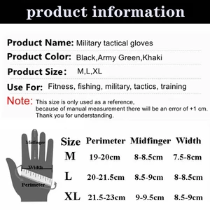 Tactical gloves out of the outdoors, hard joint, paintball, airsoft, hunting, combat, riding, walking, half finger 12 Main Sales Airsoft Ruzil Weapon - №7