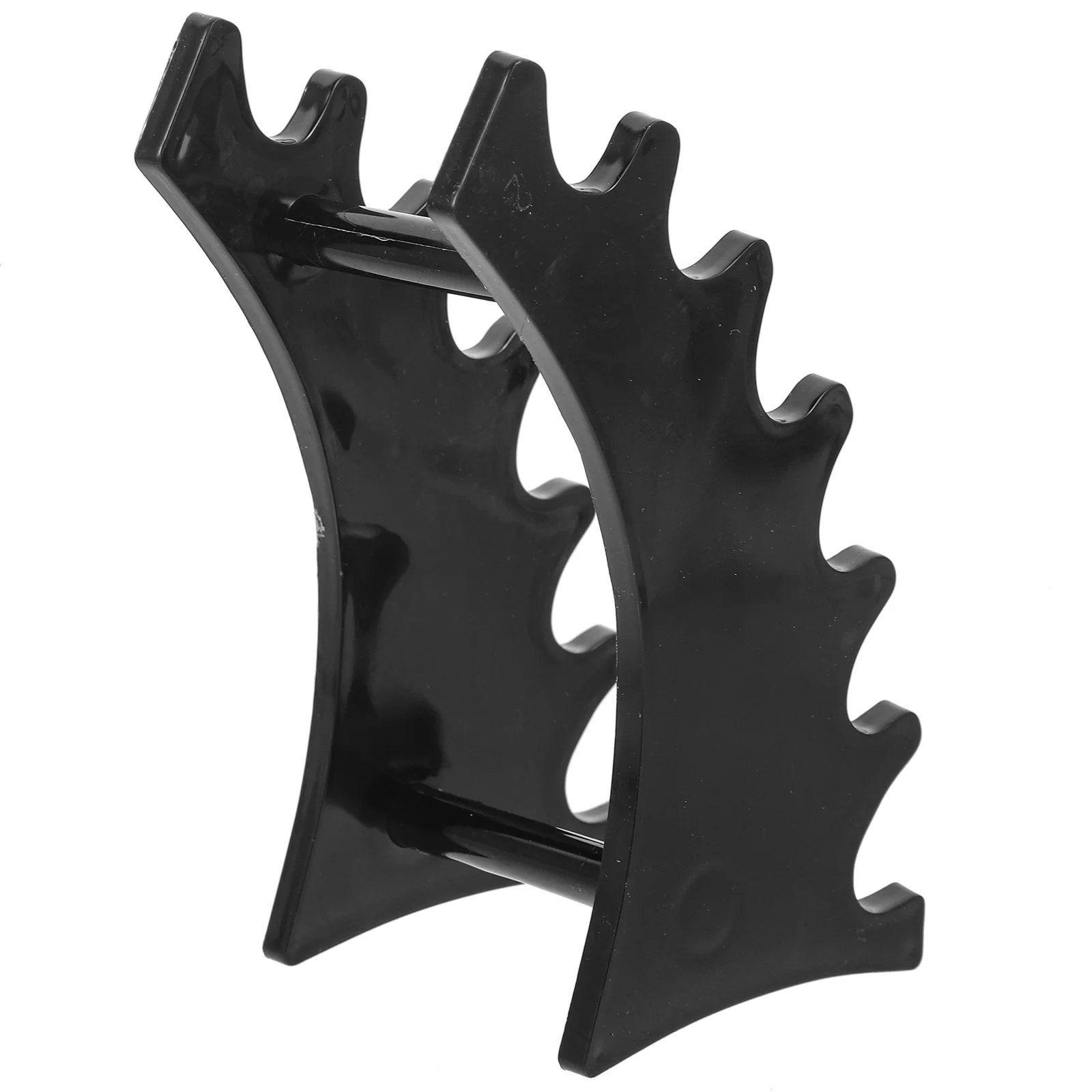 Rack de secagem de pincel de maquiagem mini bonito portátil ferramenta de armazenamento suporte de caneta (preto) prateleiras de pincéis de exibição plástico