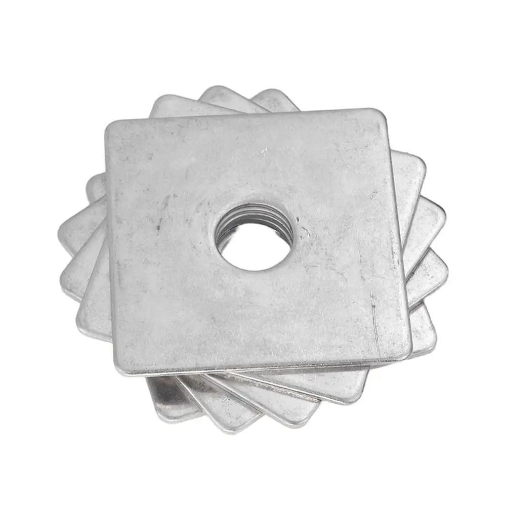 10Pcs M3-M20 Square Plate Washer 304 Stainless Steel Square Design Square Flat Washer Flat Surface Large Bearing Area