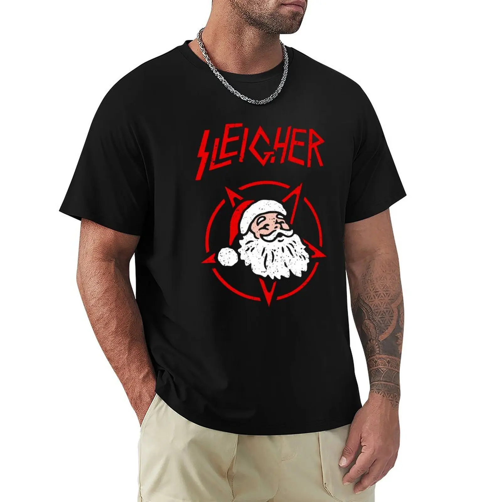 Sleigher T-Shirt t shirts for man graphic funny T-Shirt