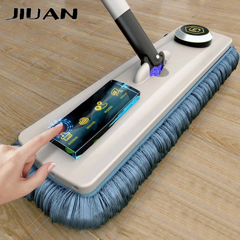 Magic Self-Cleaning Squeeze Mop Microfiber Spin And Go Flat Mop For Washing Floor Home Cleaning Tool Bathroom Accessories Set