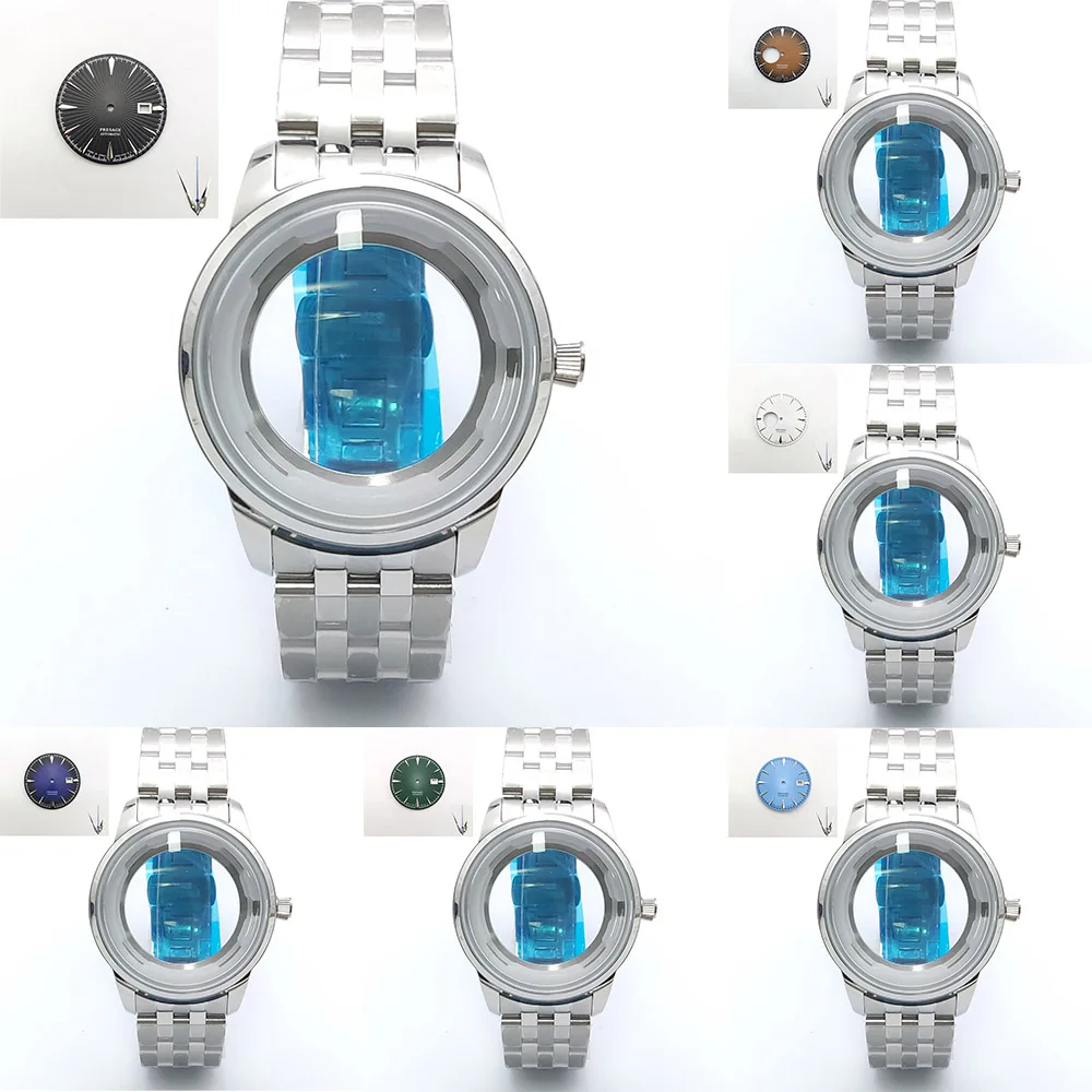

40MM case watch accessories watch modification for NH35 NH36 automatic movement daily waterproof stainless steel bracelet