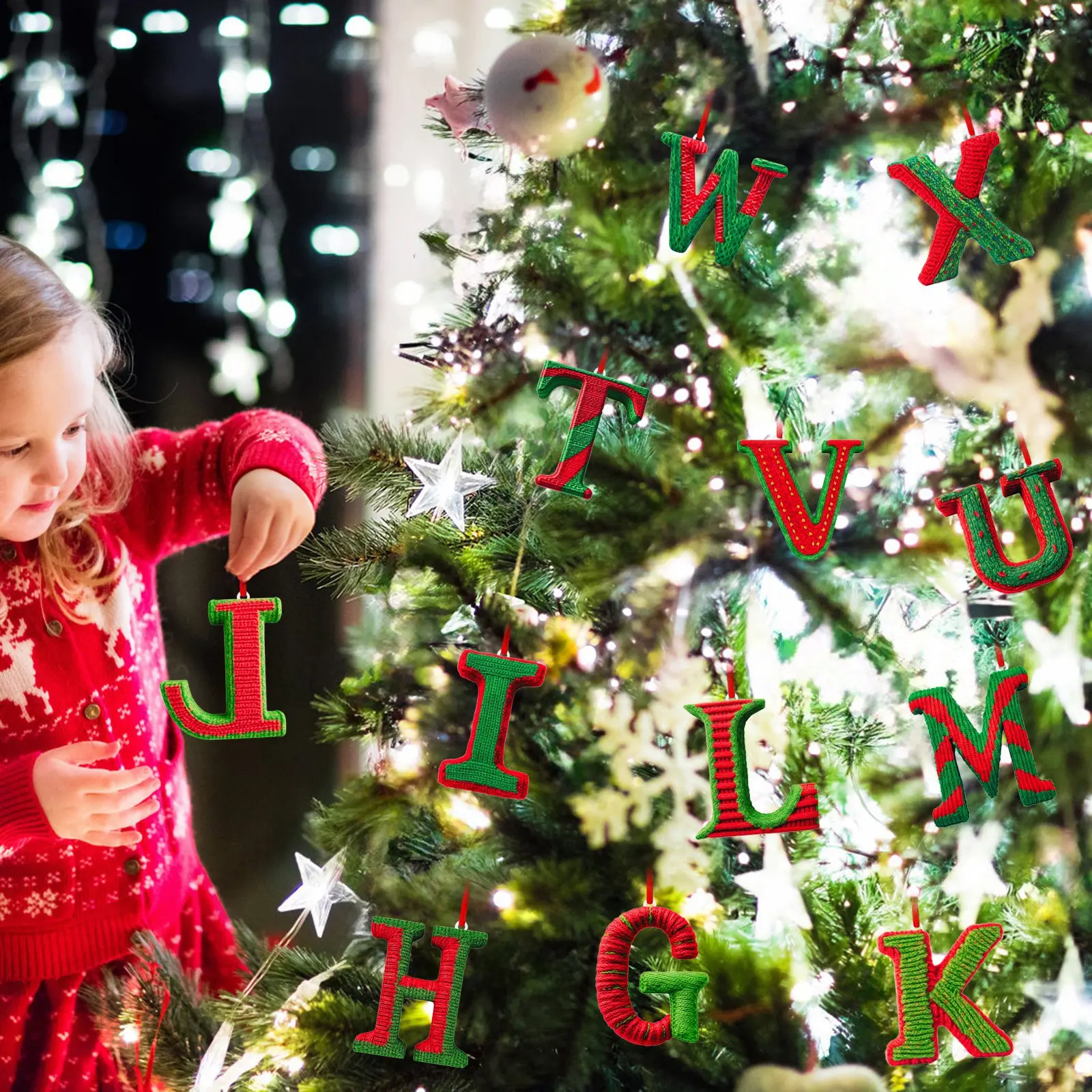 2d 26 letras enfeites de natal acrílico decorações de natal enfeites de natal chauвы© okosд