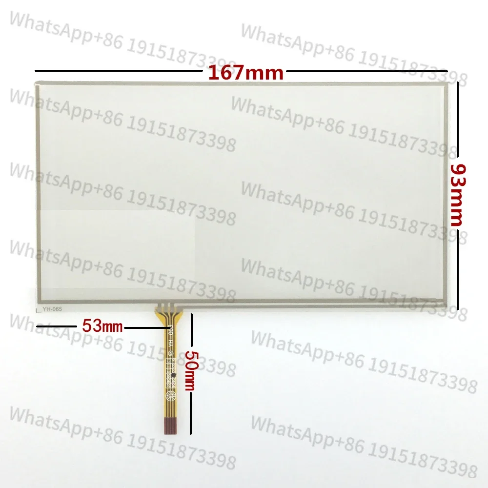 

6,95-дюймовый сенсорный экран TM070RDH01 / C070VW03 V0 для автомобильной DVD-навигации, внешний, 167 * 93