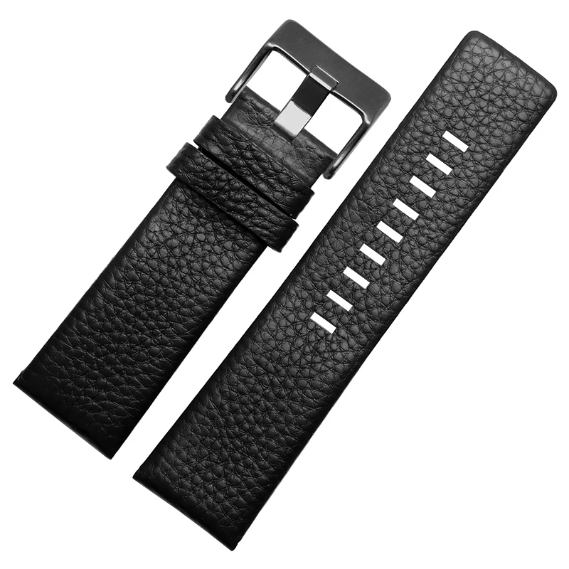 22mm 24mm 26mm 27mm 28mm 30mm 32mm For Diesel Watches Genuine leather strap DZ4323 1657 4318 DZ4344  Litchi grain men Watchband