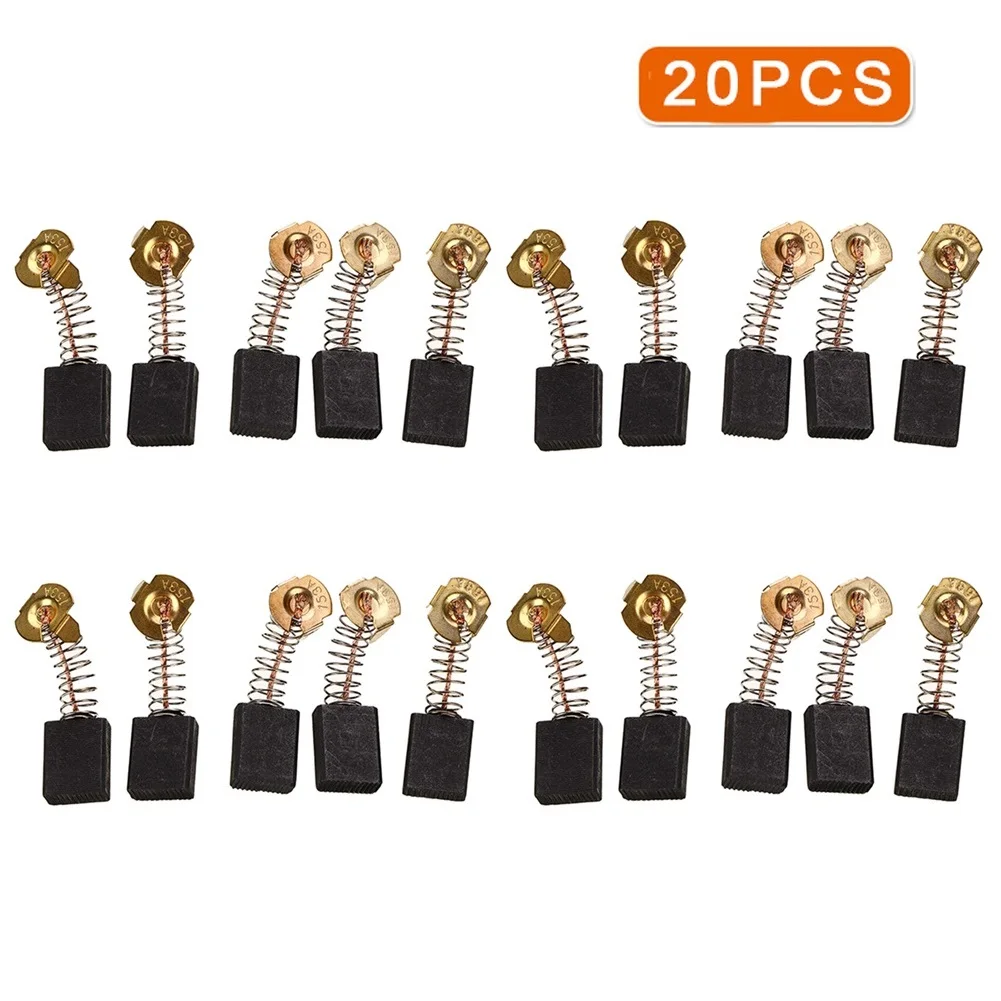 20Pcs Motor Carbon Brushes For CB-153 CB153 Drop Saw For Angle Grinder Electric Hammer Dril Cut-off Saw Power Tool 6.5x13.5x18mm