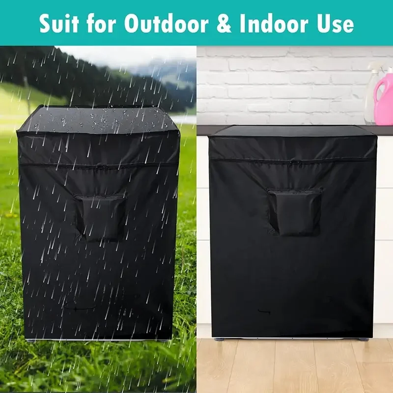 Heavy Duty Waterproof & Dustproof Deep Freezer Cover , Fits Chest Freezers ,Outdoor Freezer Cover, Full Coverage Design