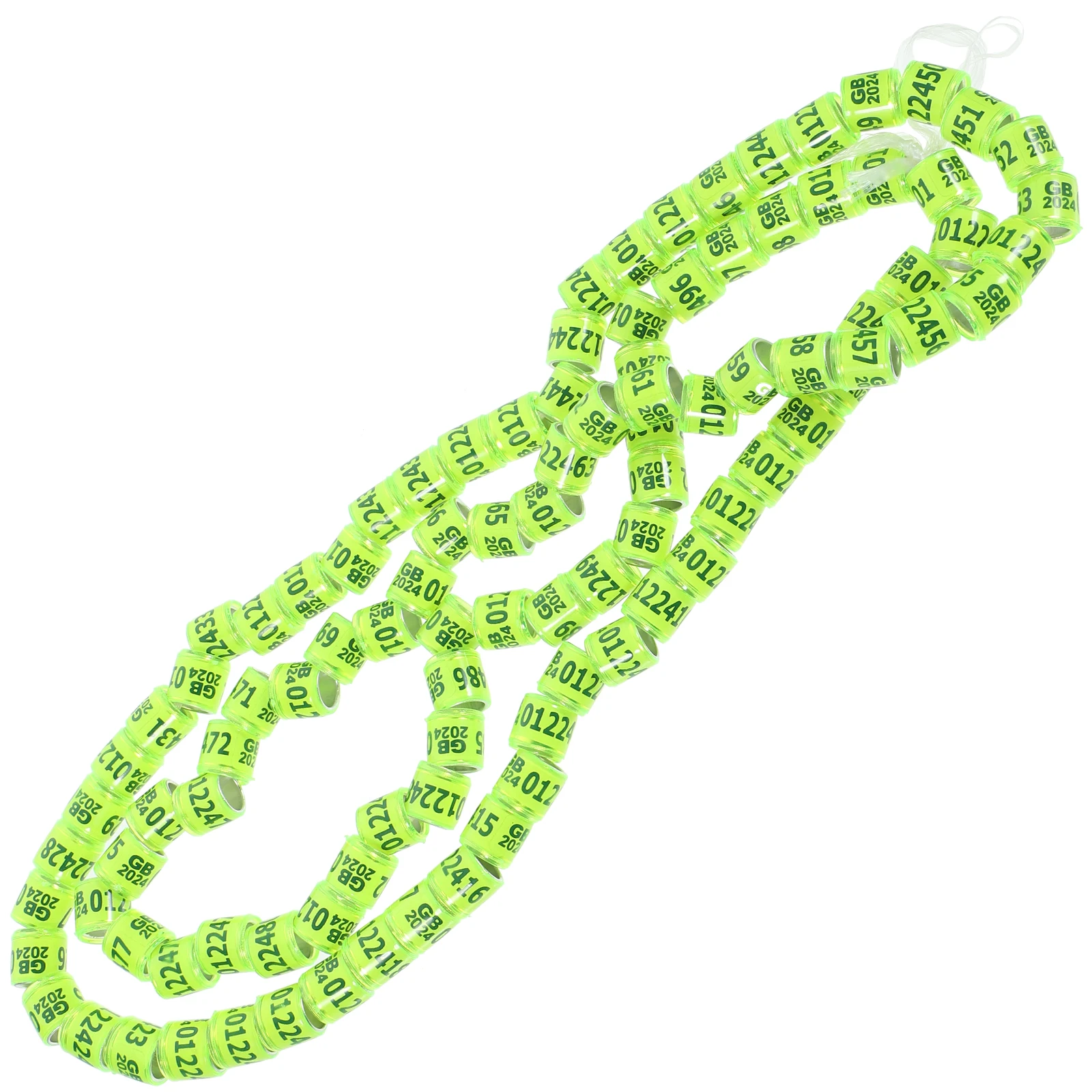 

100 Pcs Racing Pigeon Foot Rings Bright Colors Easy Identification Safe Material Aluminum Plastic Leg Bands For Birds pigeon