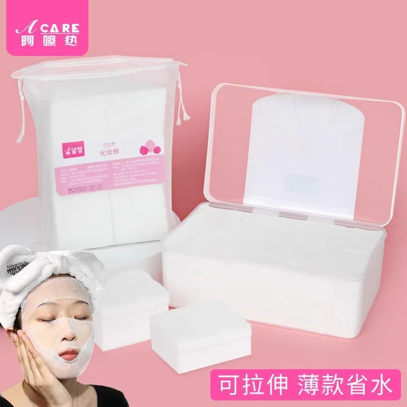 DX01/Cotton puff/A1PQ0-Easy to Use Thin Makeup Remover Cotton Cloth Portable Wet Compress for Face, Eyes and Lips Can St