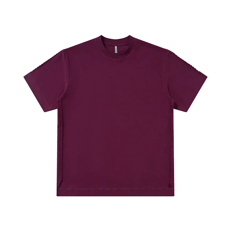 Cool Lotus Root Embroidered T-shirt 2026 Spring and Summer New Solid Color Loose Short-sleeved Sports Quick-drying Top