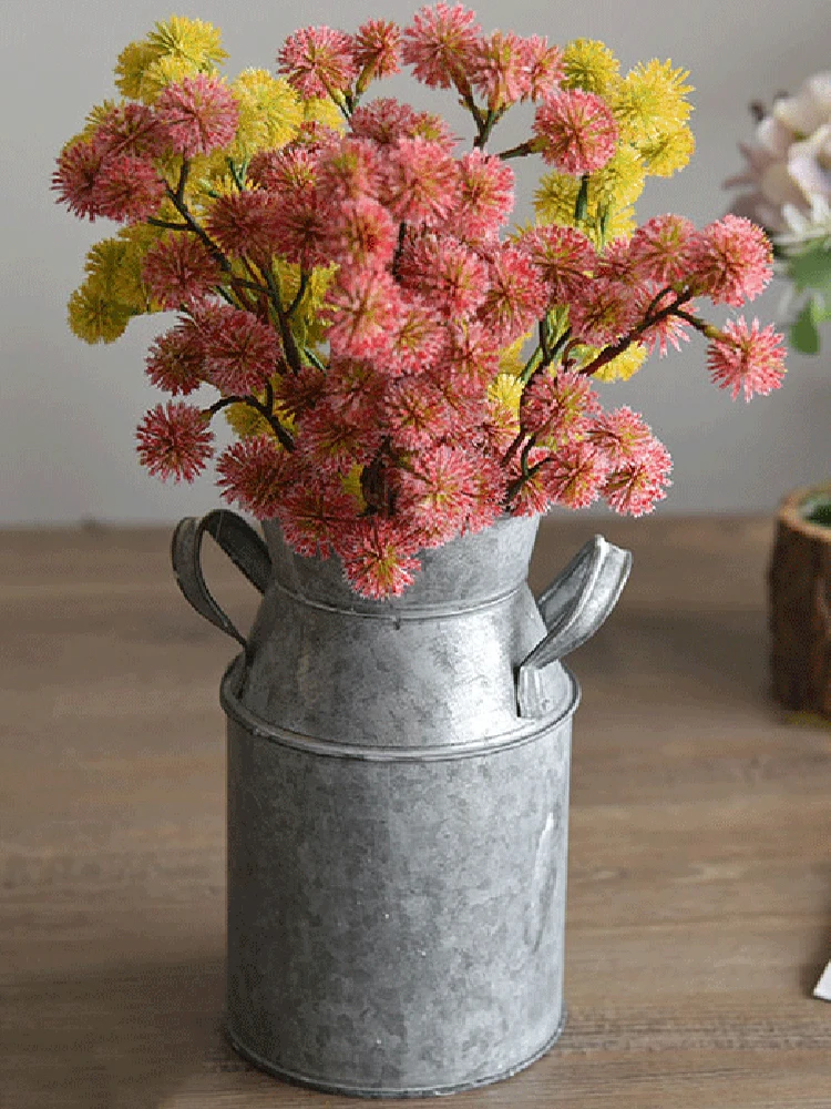 Cubo para maceteros galvanizado |   Decoraciones de centro de mesa, cubos de flores para floristas |   Bucke de flores