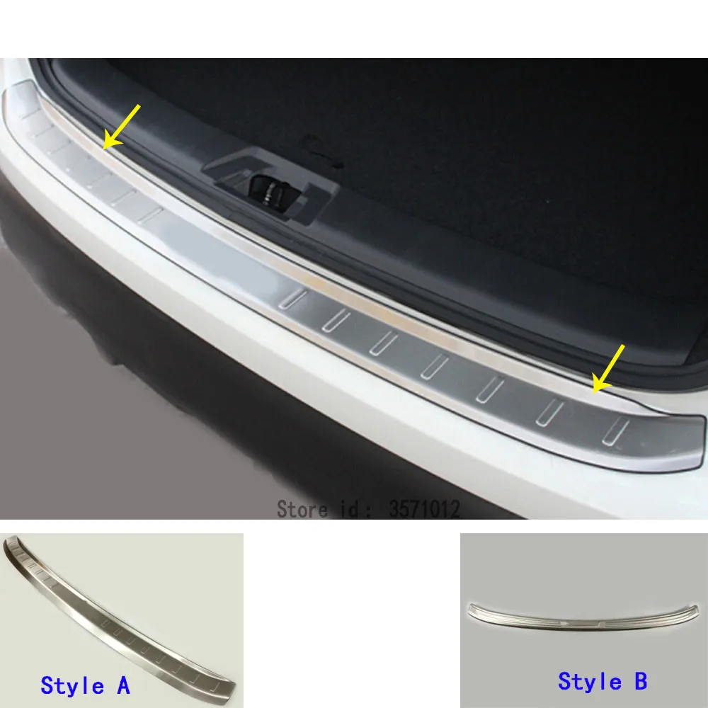 

Car Cover Stainless Steel Outside Rear Back Bumper Trim Plate Trunk Frame Threshold Pedal For Nissan Qashqai J11 2016 2017 2018